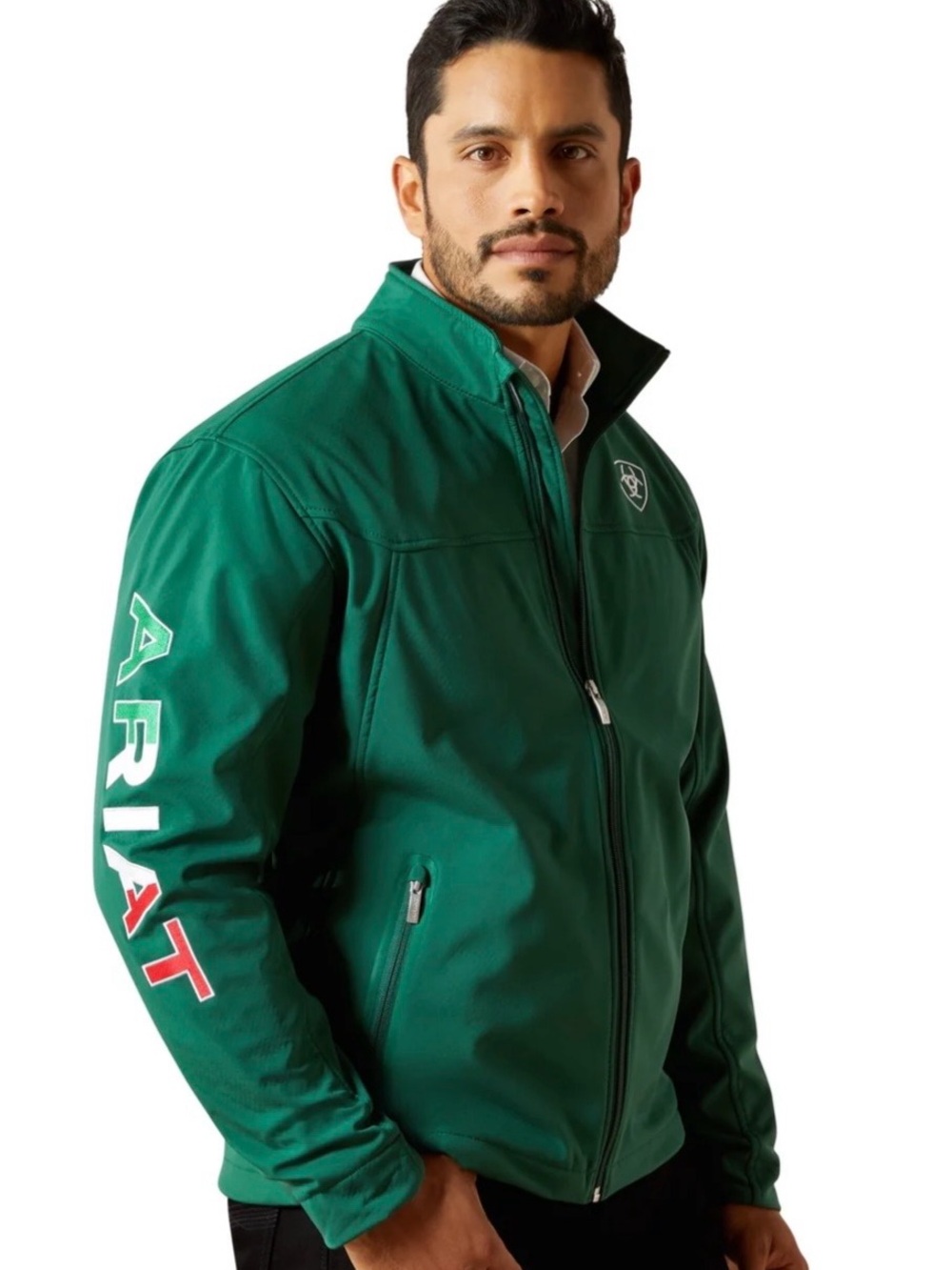 Ariat Men's Mexico Green Full-Zip Performance Jacket